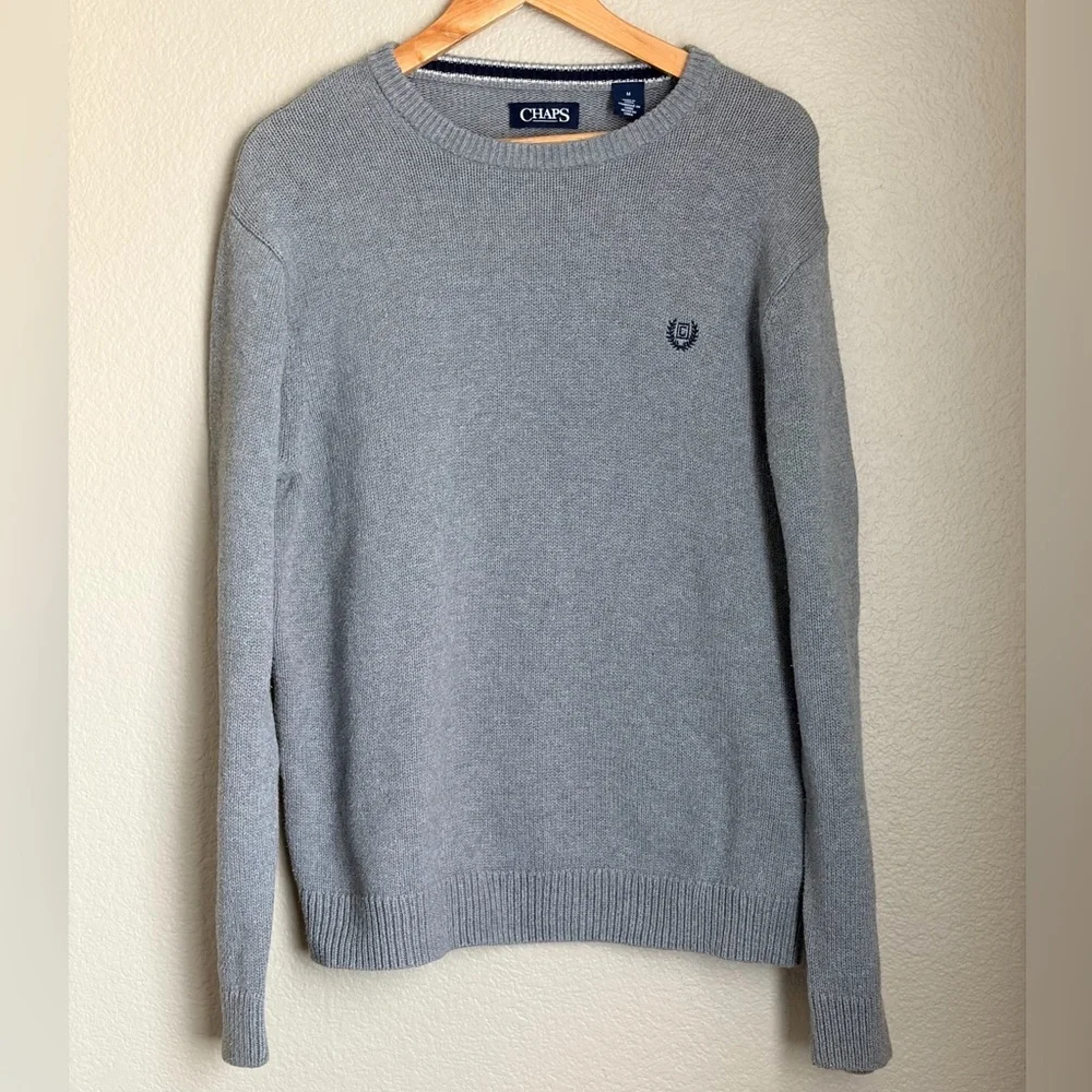 Chaps Men's Crew Neck Sweater-Medium - Picture 5 of 5